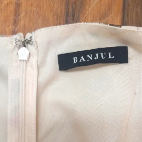 Romantic Floral Sweetheart Puff Sleeve Bodycon Mini Dress Medium Valentines NWOT - Picture 9 of 16